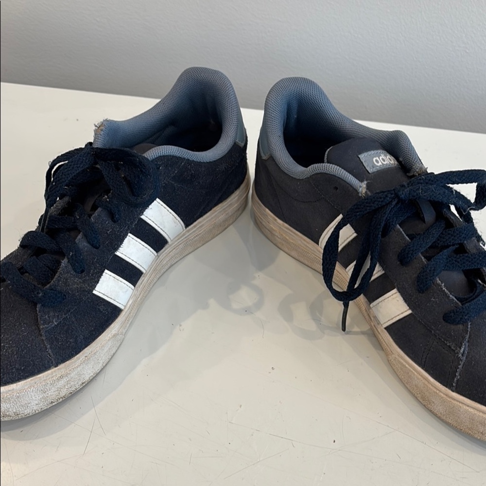 Adidas Youth Navy and White Sneakers - Picture 3 of 3
